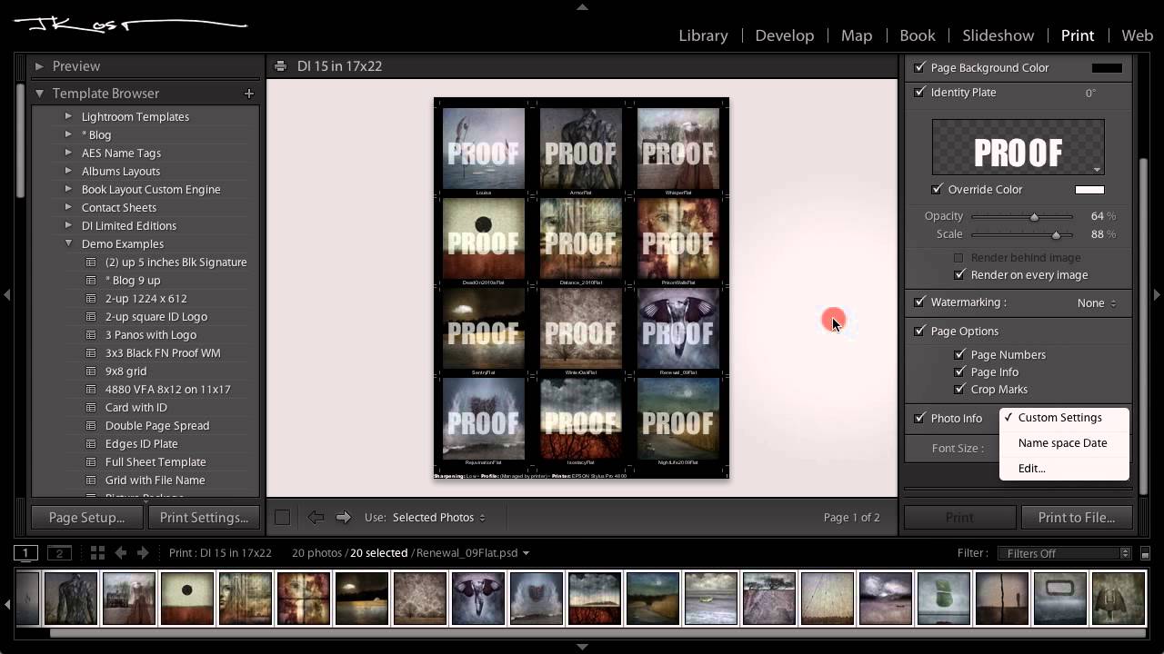 How to Build a Contact Sheet in Lightroom's Print Module (That Actually Has Your Back)