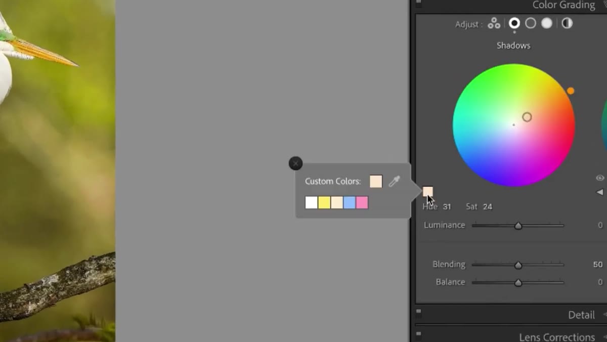 Right-click menu showing &ldquo;Set this swatch to current color&rdquo; option