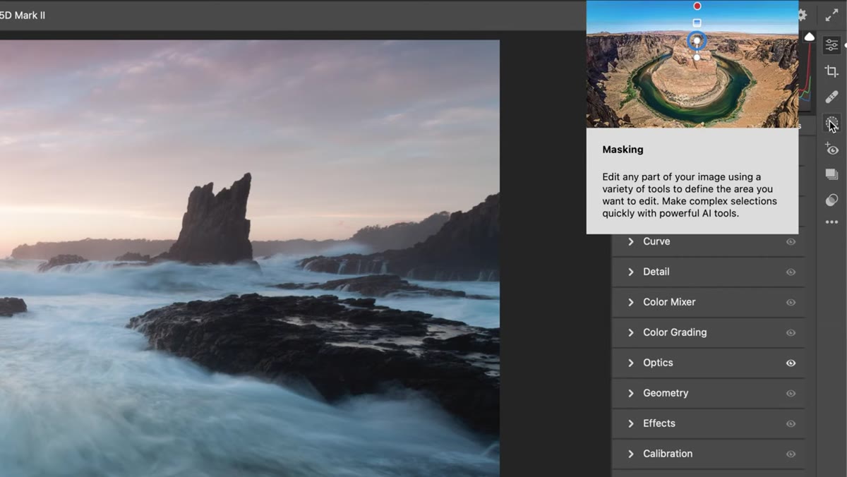 The new Masking button visible in the ACR toolbar