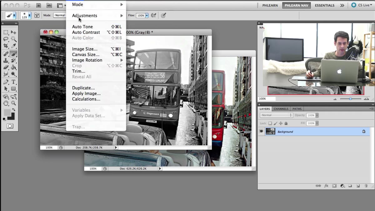 Duotone dialog box showing ink color swatches and curve slots