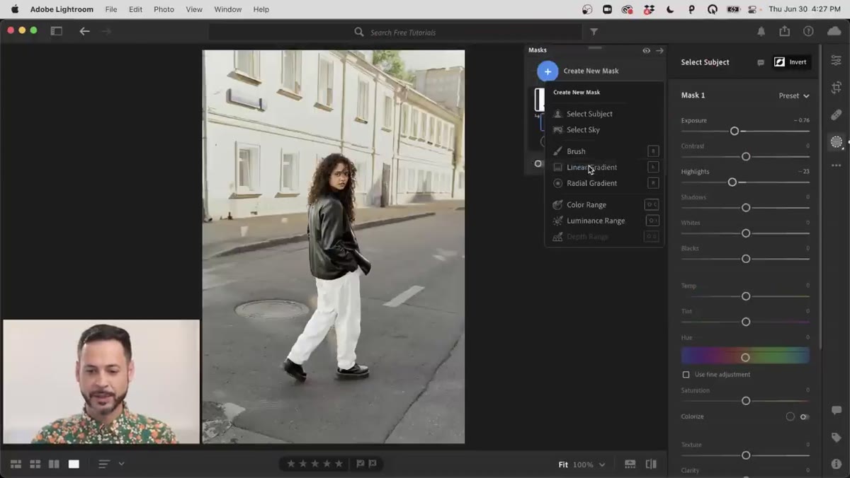 Dragging a Linear Gradient across the bottom of the frame