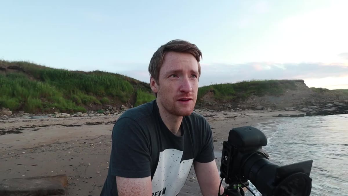 Thomas referencing his three-stop graduated ND filter setup