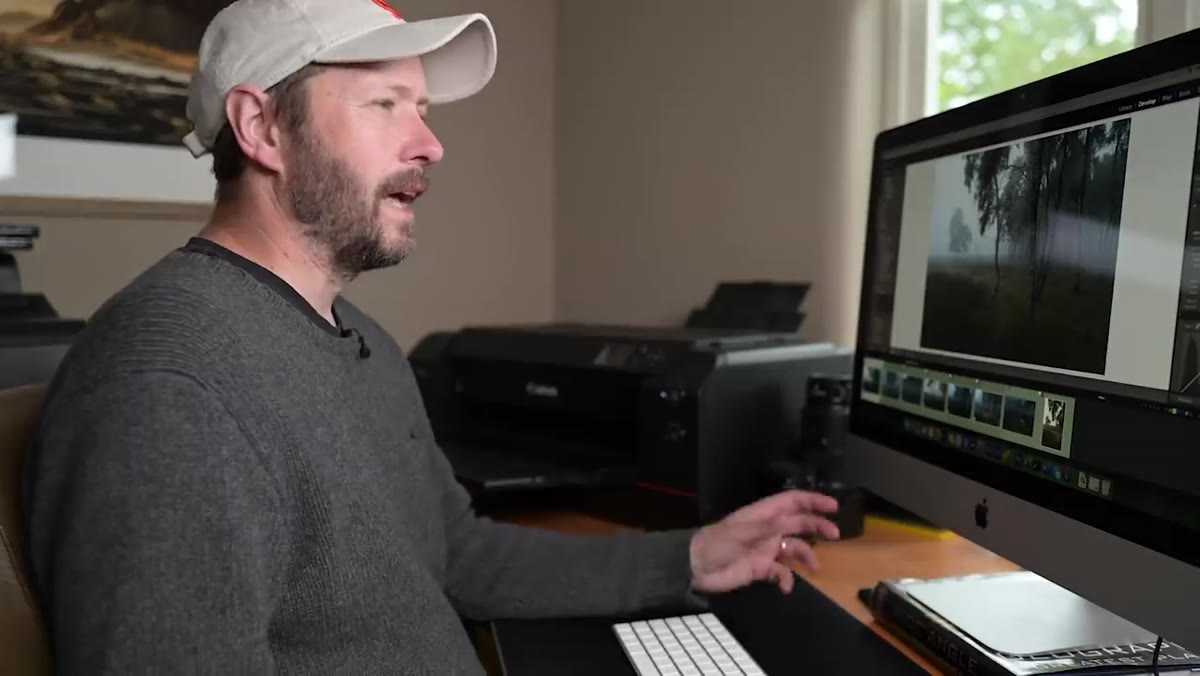 caption: Shadows slider being pulled right in Basic panel