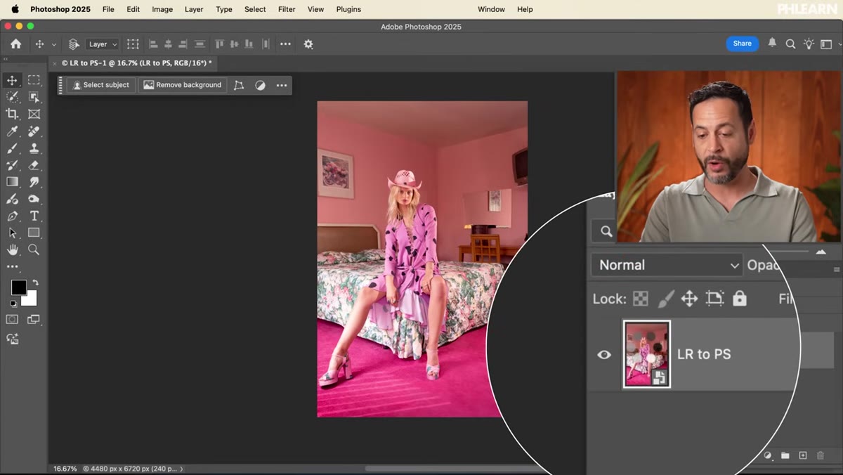 Double-clicking smart object thumbnail opens Camera Raw panel