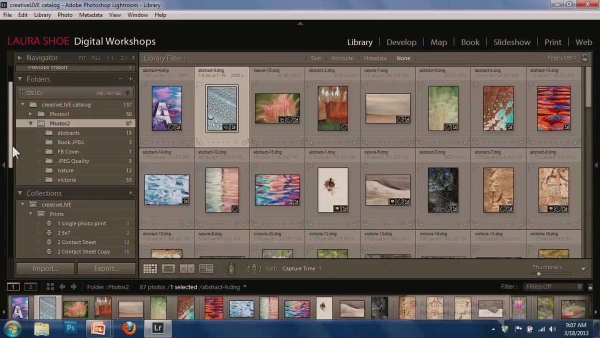 Print module open with single photo layout selected