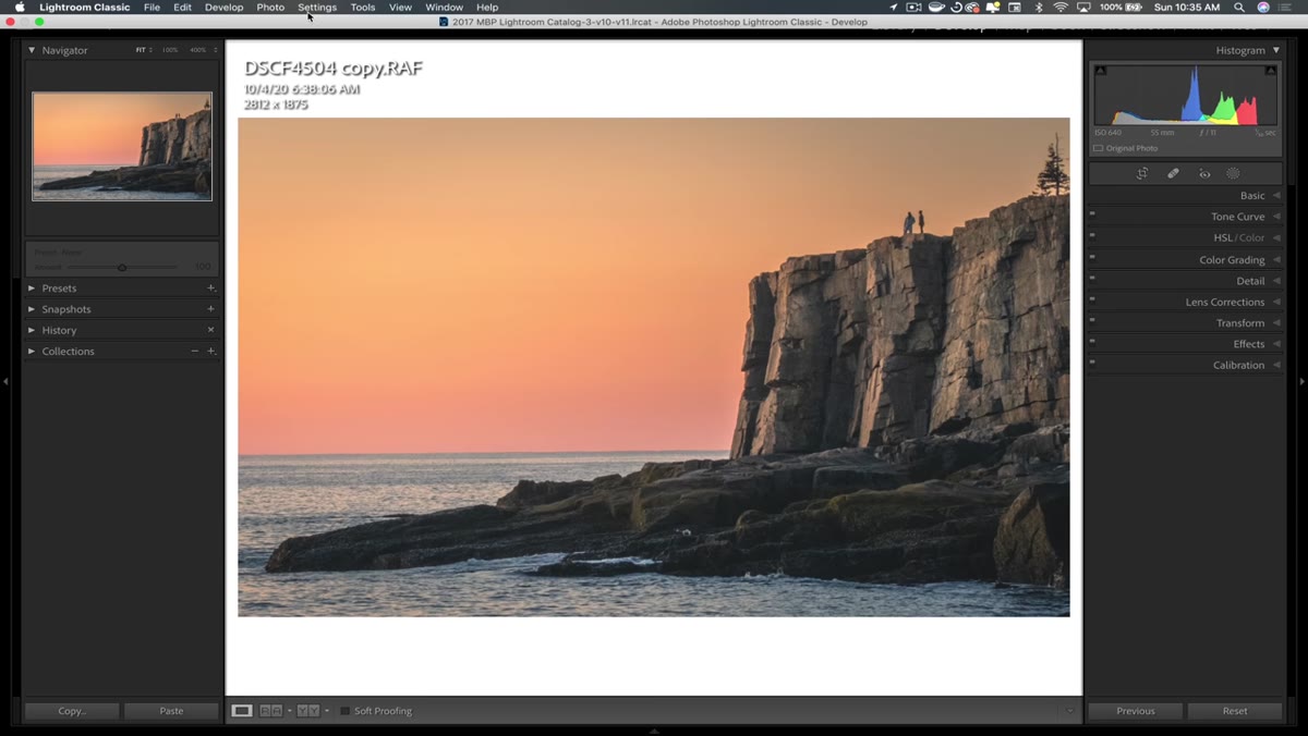 Photo menu open in menu bar with Enhance option highlighted