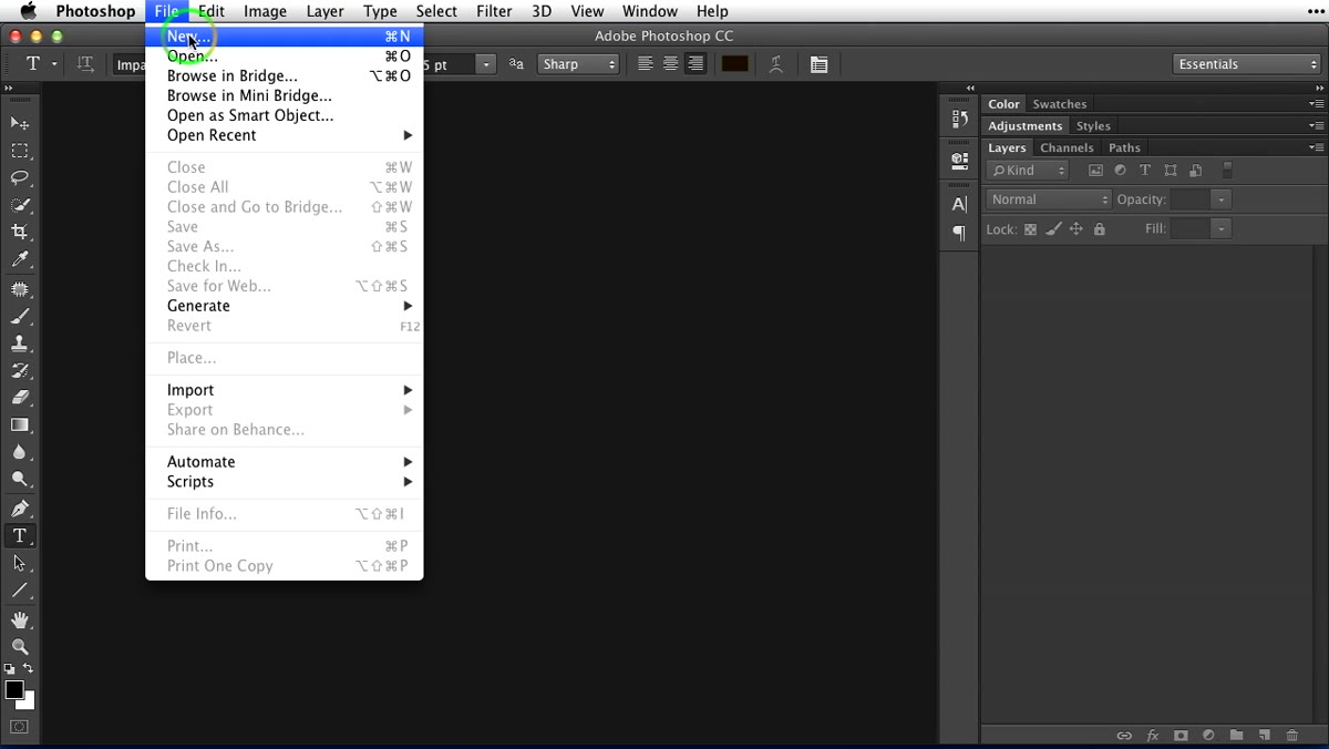 Photoshop new document dialog with 10x8 inch dimensions