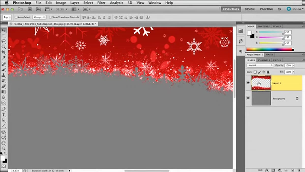Layer Style dialog open with drop shadow settings visible