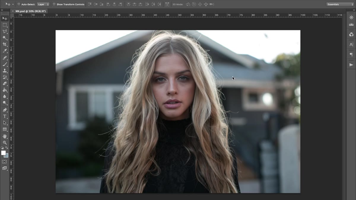 Final color-graded portrait shown in comparison to original