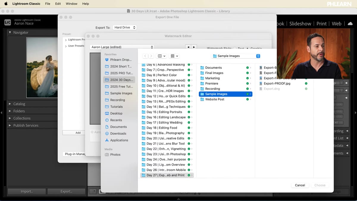 Graphic radio button selected, file browser open to choose logo file