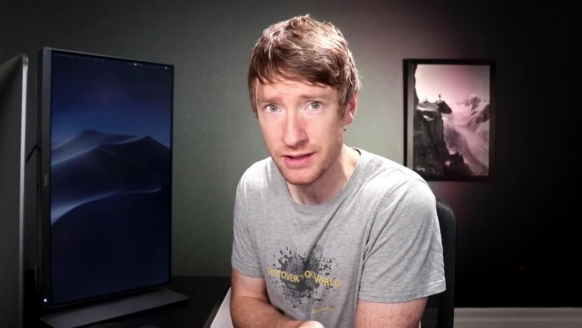 Heaton explaining his tablet model and price point