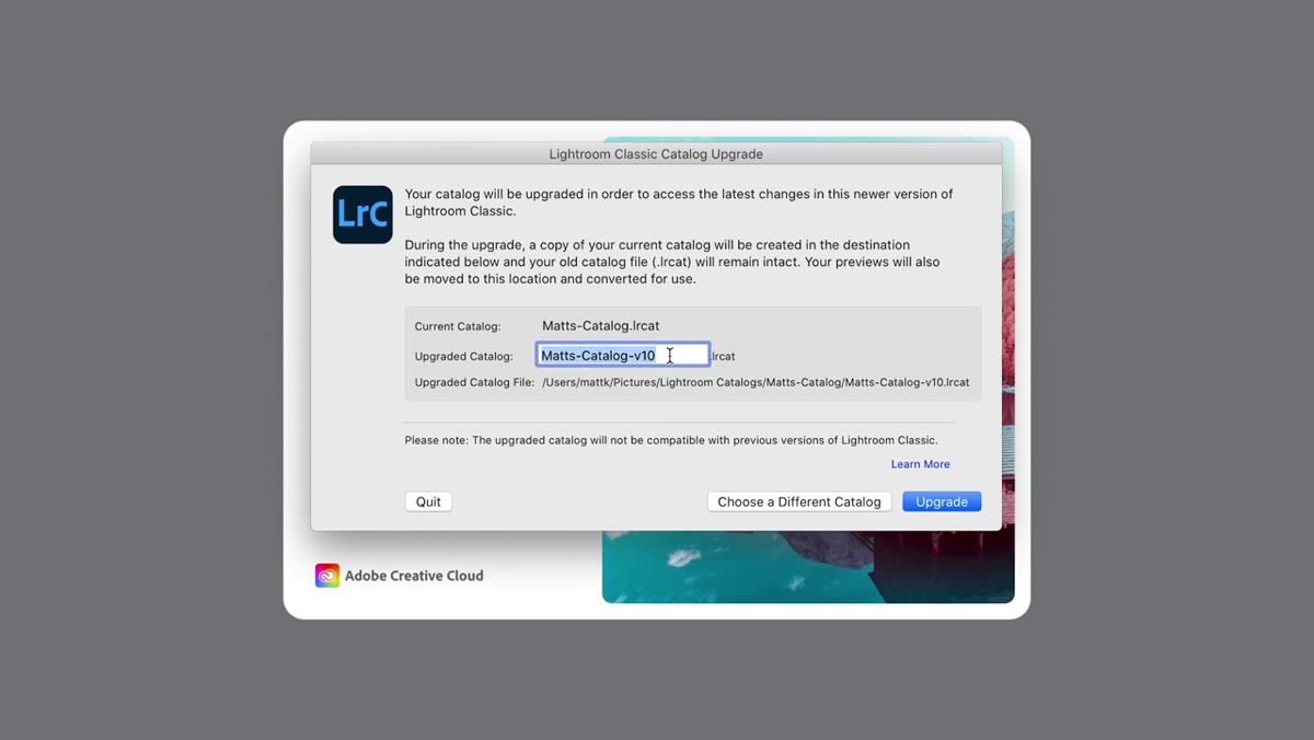 File system view showing old catalog backup alongside new renamed catalog