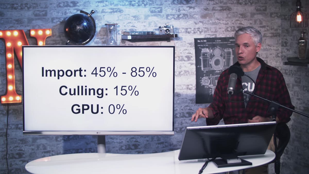 Lightroom Performance settings panel with GPU acceleration toggle