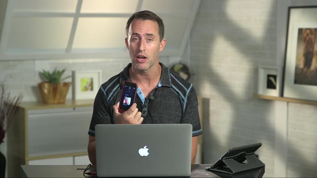 Lightroom Mobile app shown running on iPhone screen
