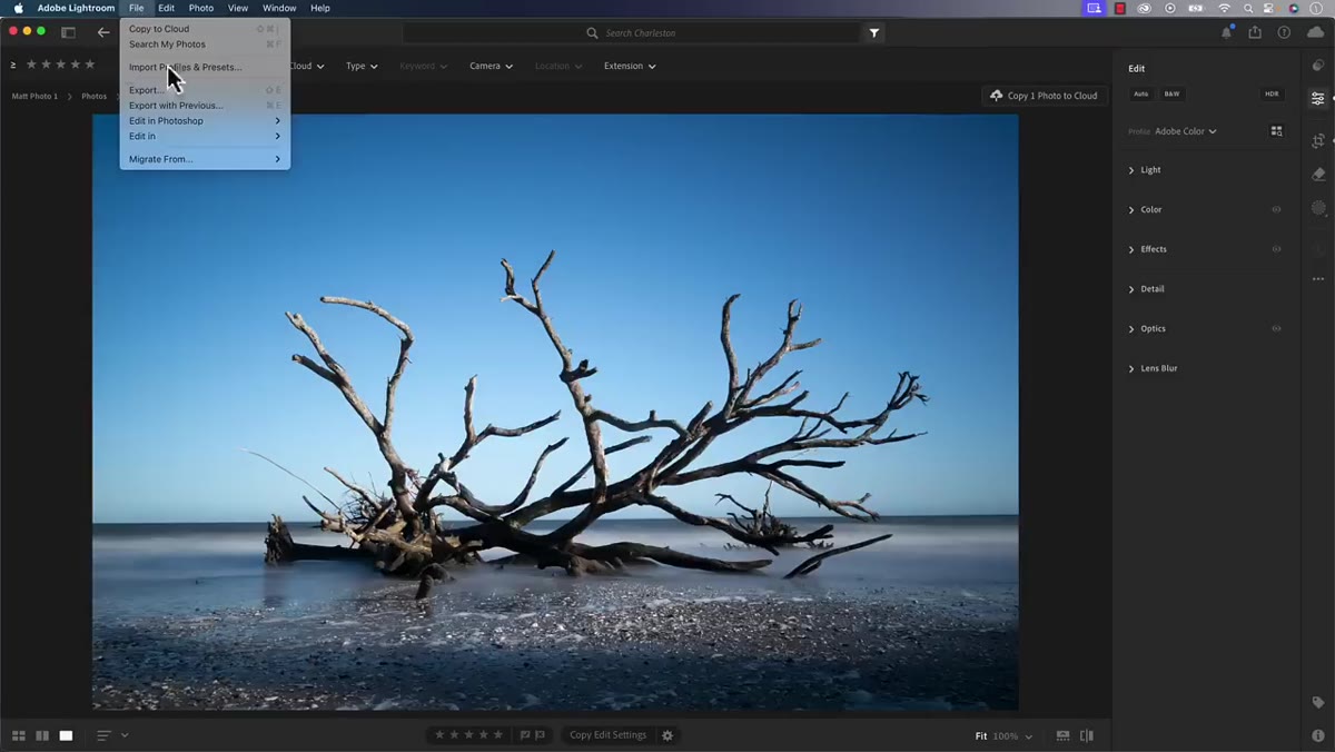 Edit in Photoshop menu showing Open as Smart Object option
