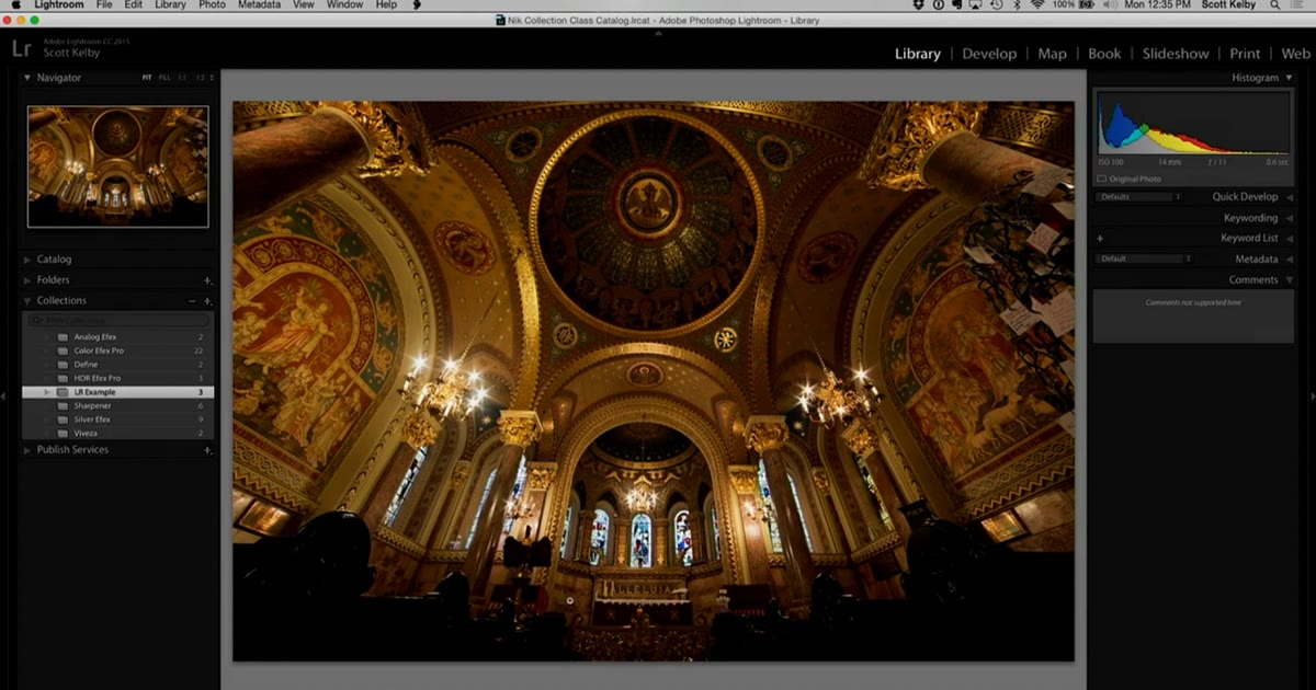 HDR image appearing in Lightroom filmstrip next to originals