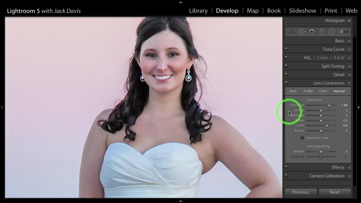 Before and after view toggled on the portrait of Brooke Crystal