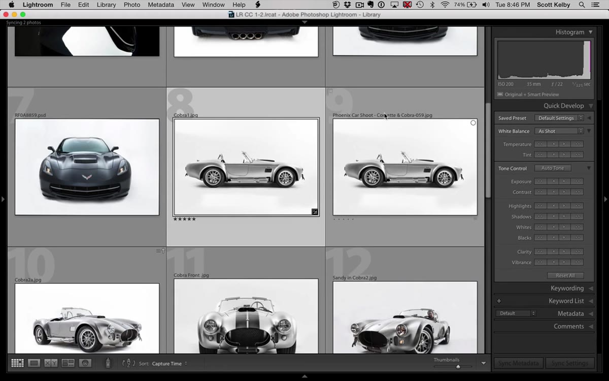 Lightroom panels opening and closing with function key presses