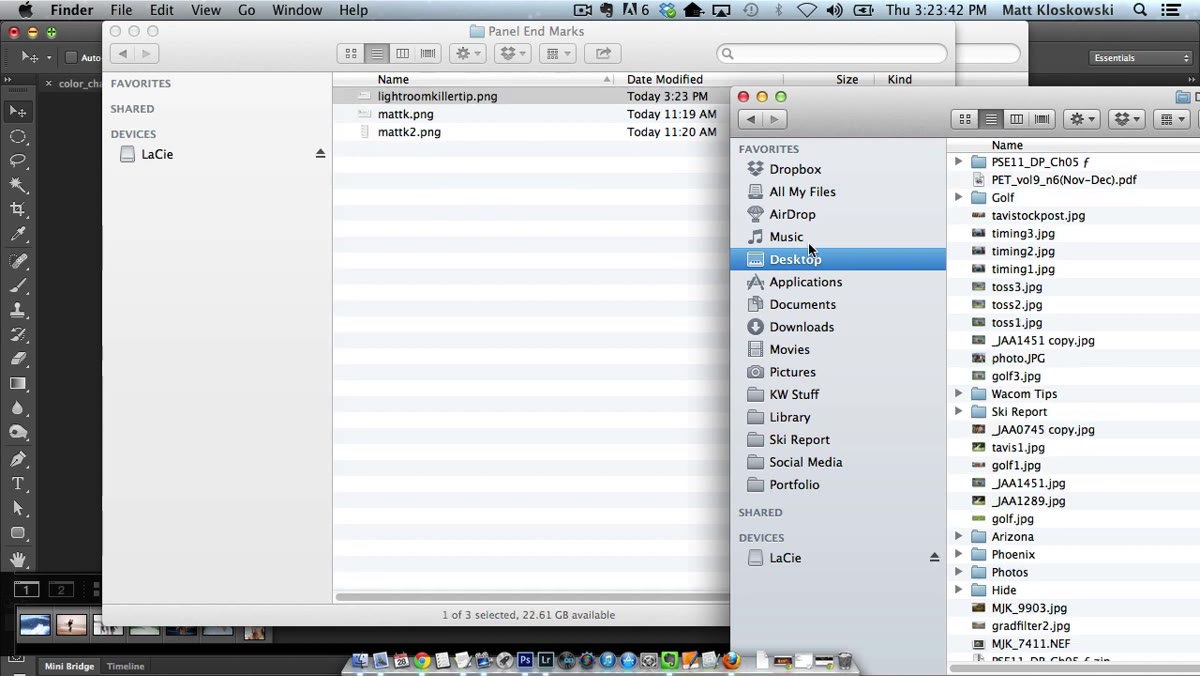 PNG file being dragged into the Panel End Marks folder in Finder