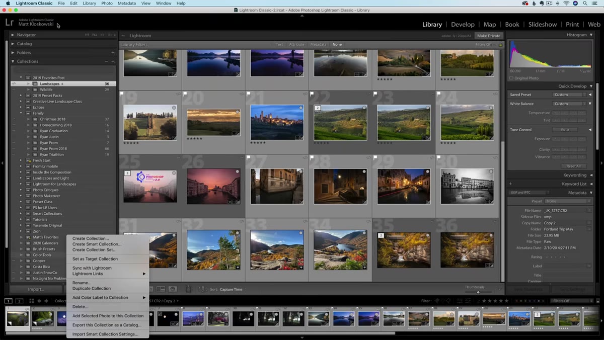 Top left corner of Lightroom Classic showing the sync status icon
