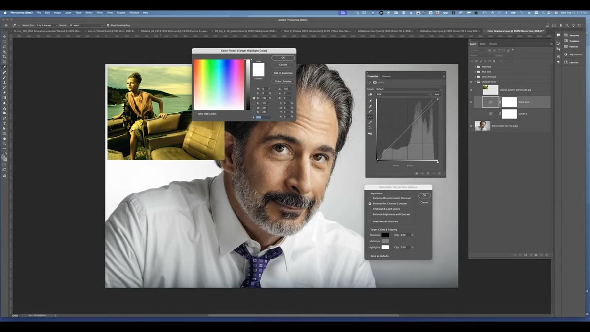 Sampling highlight color from warm area of reference image