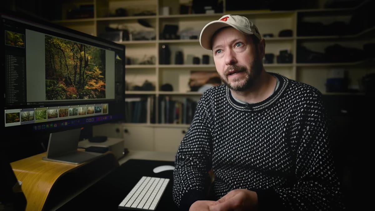 Danson discussing painter influences on his woodland style
