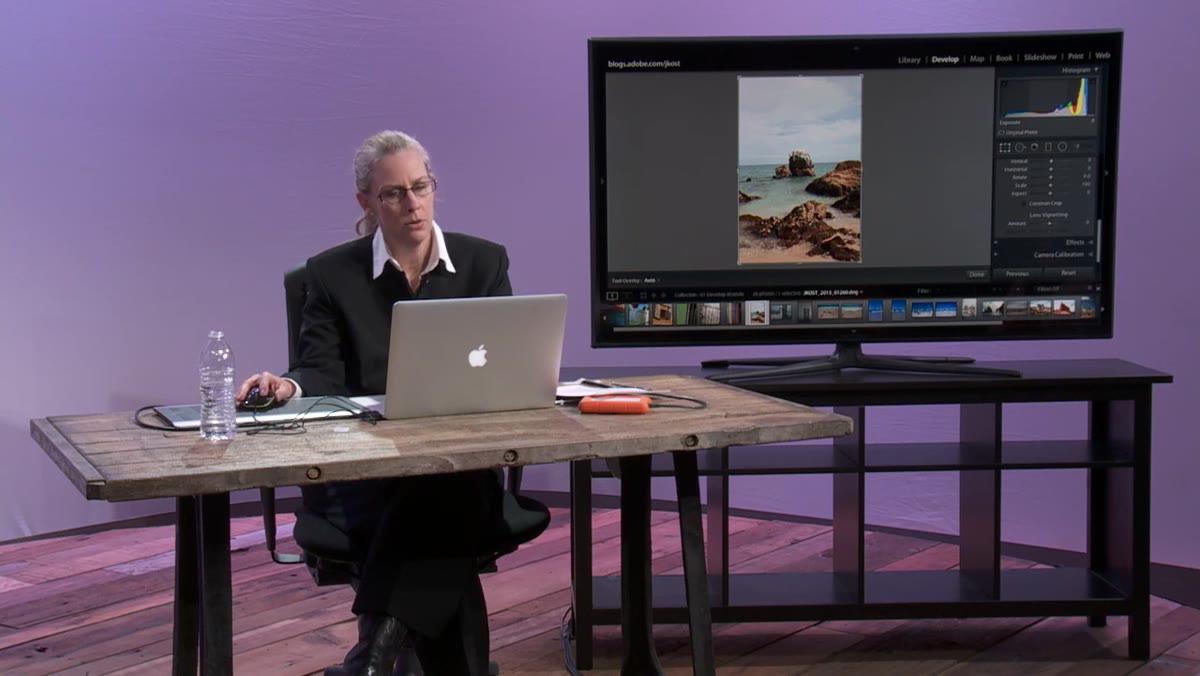 Kost demonstrating a flat underexposed image in the Lightroom Develop module