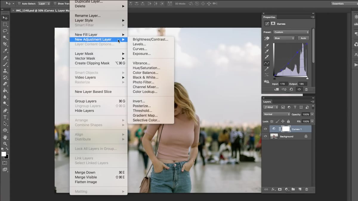 Black and White adjustment layer with Tint checkbox enabled, blend mode set to Soft Light