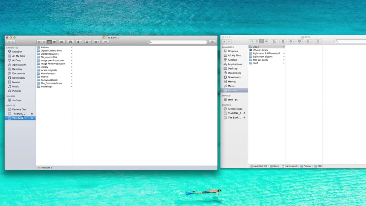 Custom folder hierarchy inside a RAID drive shown in Lightroom