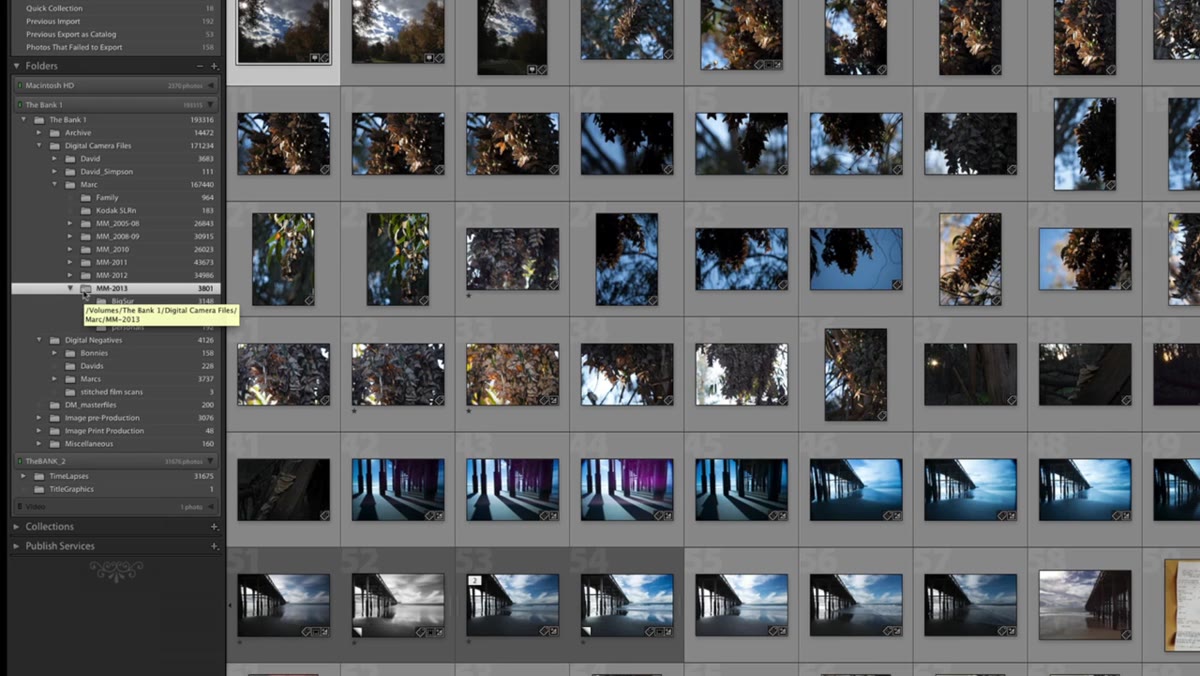 Right-click menu in Lightroom folders panel showing &ldquo;Create Folder&rdquo; option